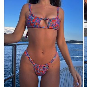 Strawberry Milk Mob Apres swim bikini set